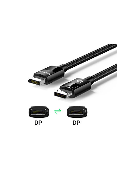 Ugreen 2x Cablu video Display Port DP 1.4 8K 60Hz HDR împletit 1m