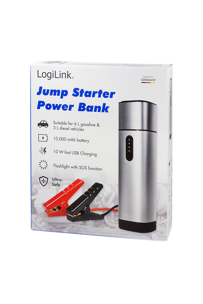LogiLink Robot de pornire auto, Booster, Power Bank 10000