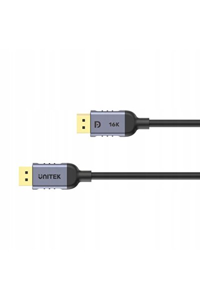 Unitek Cablu DisplayPort 2.1 8K@120Hz 1.5m Negru/Argintiu
