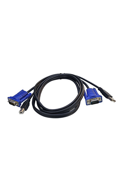 Leonpro كابل محول طابعة USB KVM Switch VGA بطول 1.4 متر