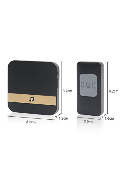 NO BRAND Sonerie wireless pentru poartă, alimentată cu baterii, impermeabilă,...
