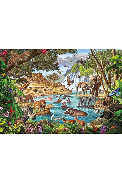 CLEMENTONI PUZZLE 3000 Păsări acvatice africane animale peisaj