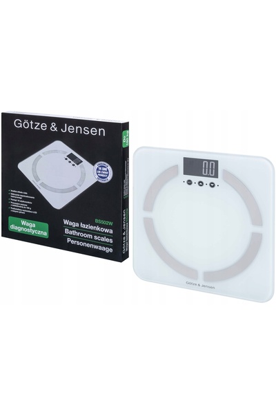 NO BRAND Cântar electronic GÖTZE & JENSEN BS502W Alb Sticlă