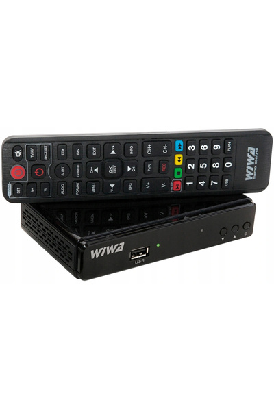 wiwa H.265 LITE Tuner DVB-T2 FullHD HDMI USB SCART Negru