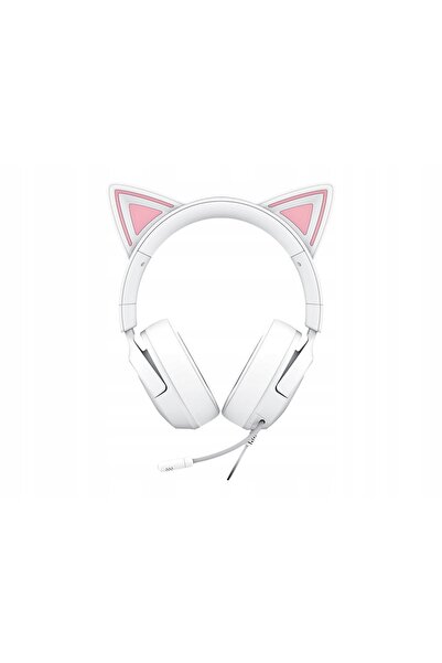 RAZER Căști de gaming Kraken Kitty V3 X cu urechi de pisică, peste ureche, albe