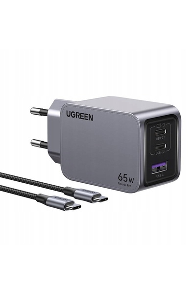 NO BRAND ÎNCĂRCĂTOR UGREEN 65W NEXODE PRO PENTRU ANDROID IPHONE CU CABLU DE 1.5M