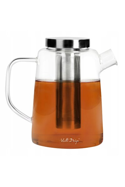 NO BRAND VIALLI DIVA CEAINIC DE STICLĂ CU INFUSER ȘI FILTRU DE CEAI, PENTRU C...