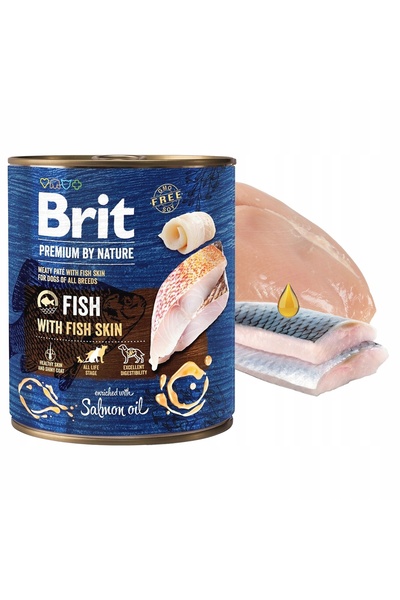 Brit Hrană pentru câini Premium By Nature Pește și Piele de Pește 12 x 400 g