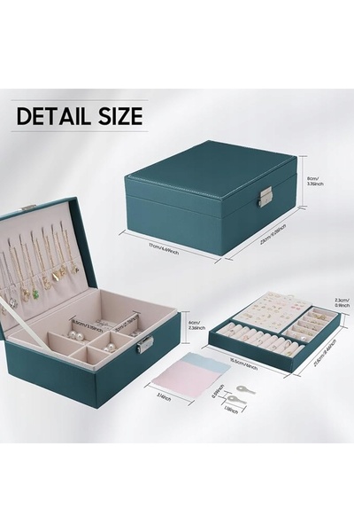 NO BRAND Cutie de bijuterii, Cutie de depozitare, Organizator de accesorii, C...