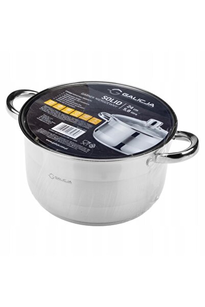 Galicja Oală din oțel inoxidabil SOLID 24cm 5,8L