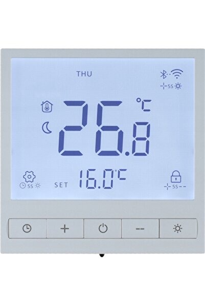 esco Termostat regulator, controler de temperatură, alb, WIFI, folie de încăl...