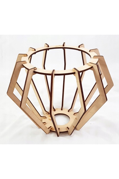 NO BRAND Lustră suspendată ZWIS, candelabru de tavan BRYLANT, Lemn