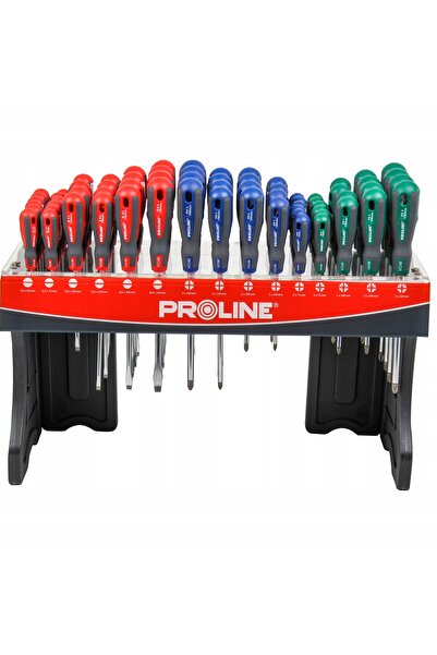 Proline Set de șurubelnițe 68 piese (PŁ+PH+PZ)-kit de expoziție 10211