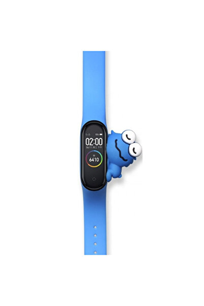 OEM Curea silicon compatibila Xiaomi Mi Band 5, albastra, 14-21cm