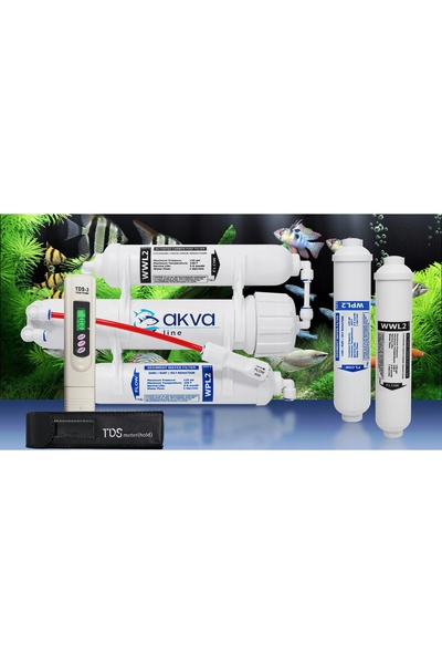 NO BRAND SISTEM DE FILTRARE APĂ ACVARIU CU OSMOZĂ INVERTEBRALĂ (RO3) + CONTOR...