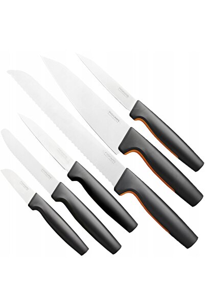 FiSKARS SET COMPLET CUȚITE TĂIARARE TOCARE CURĂȚARE CHEF 6el