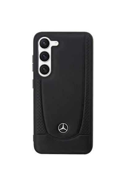 MERCEDES Husă rigidă din piele urbană neagră pentru Samsung Galaxy S23