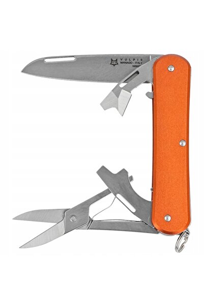 Fox Scyzoryk Vulpis F4 Portocaliu Aluminiu, Lustruit N690No (FX-VP130-F4 OR)