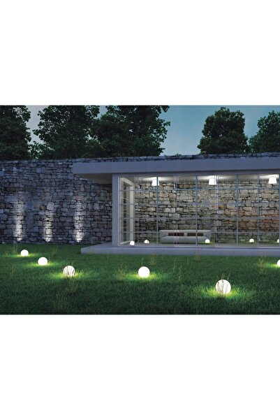 KANLUX Lampă de grădină LED, tip bilă, model Piatră Mică, STONO, Etanșă, E27,...