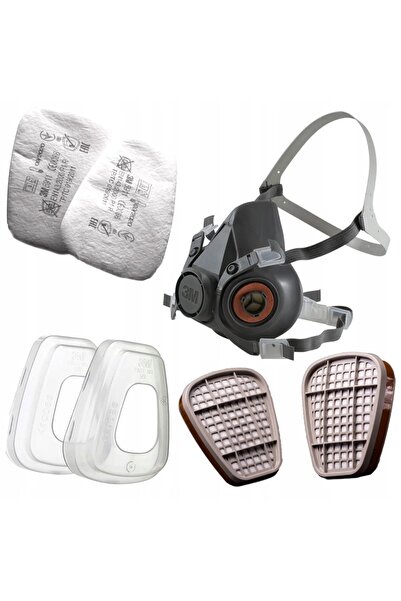 3M 6200 M Mască de protecție semi-facială pentru vopsire cu pulverizare 6051 ...