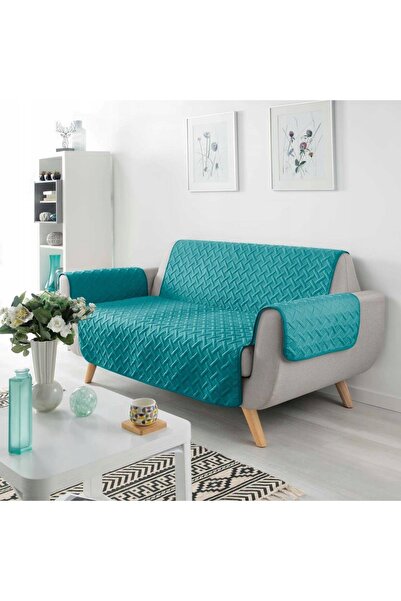 Douceur D'INTERIEUR Husă de canapea 3 locuri turcoaz 279 x 179 cm