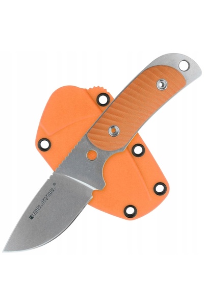 NO BRAND Real Steel Hunter 165 Orange G10 Cuțit (3532)