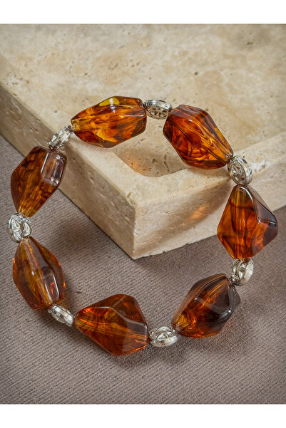 Dore Collection Madagascar Brown Agate Prism Rock Cut Natural Stone Unisex Br...