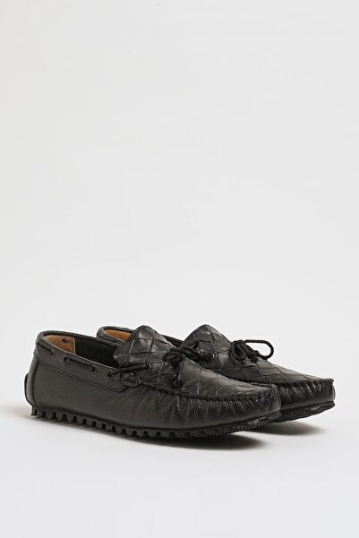 Faruk balkanas Levinson Model Genuine Floater Leather Rubber Sole Loafer Shoes