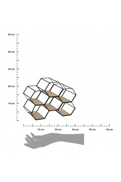 Atmosphera Suport pentru vin pentru 6 sticle, metalic, PLASTER metal