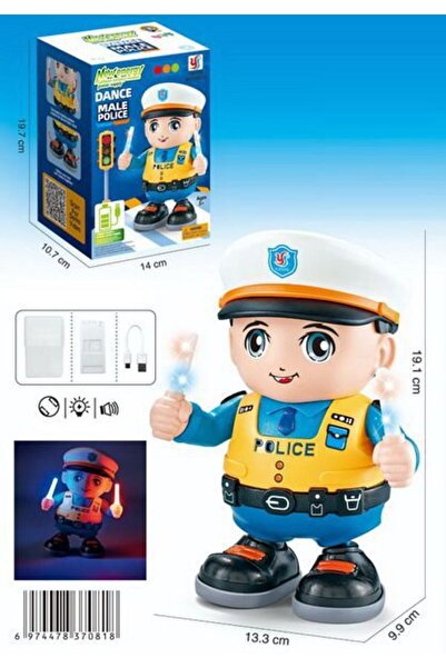 PlayFun Dancing Police - Toy for Children, Role Play, Crafts and Imagination