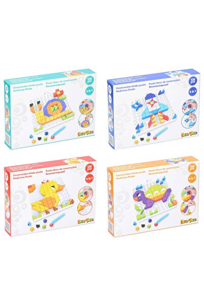 CasaDesteapta.ro Puzzle DIY 128pcs - Jucarie pentru Copii, Dezvolta Logica, R...