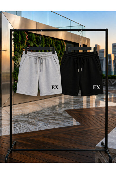 Gutsy Sport Shorts 2-Pack Thin Summer Sweat-Absorbing Ex Printed Women's / Me...