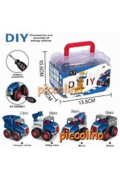 CasaDesteapta.ro Assembly Car, Storage Box - Toy for Children, Ideal Gift, Gu...