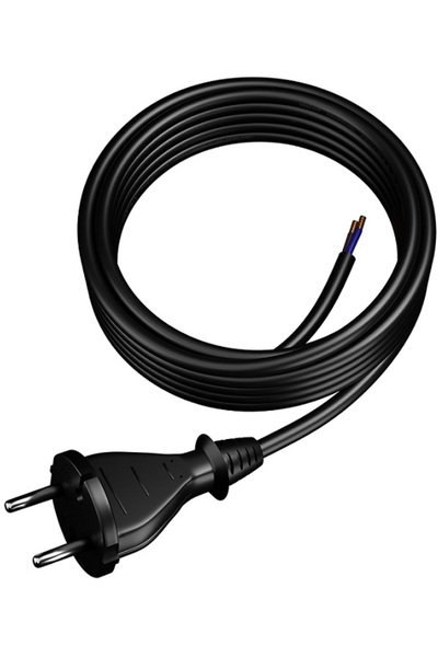 Plastrol Cablu de conectare cu mufă dreaptă IP20 H07RN-F 4M Negru - E+20-020