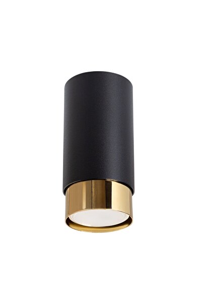 SOLLUX Lampă de tavan NERO 12.5 negru/auriu