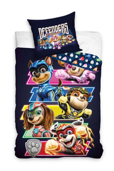 CARBOTEX Set de lenjerie de pat pentru copii Paw Patrol 160x200 Câini