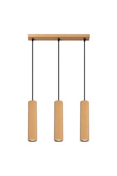 SOLLUX Lampă suspendată KARBON 3L aurie