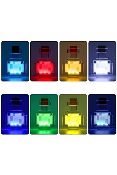 MINECRAFT Lampă - Sticlă de poțiune cu schimbare de culoare