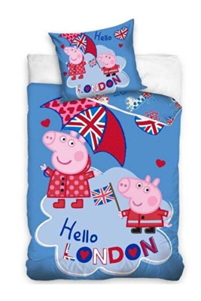 CARBOTEX Lenjerie de pat din bumbac PEPPA PIG 140x200 PEPA
