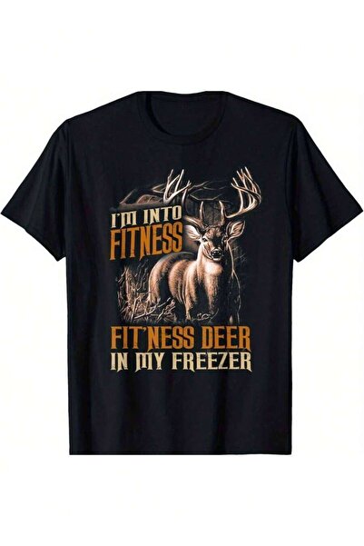 NOURAM Men'S Vintage T-Shirt - "I'm Into Fitness In My Freezer" Funny Muscle ...