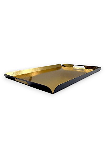 OEM TAVA PENTRU PRAJITURI AURIU/NEGRU CU MANER, 1 MM, 24X38 CM, 25 BUC/SET
