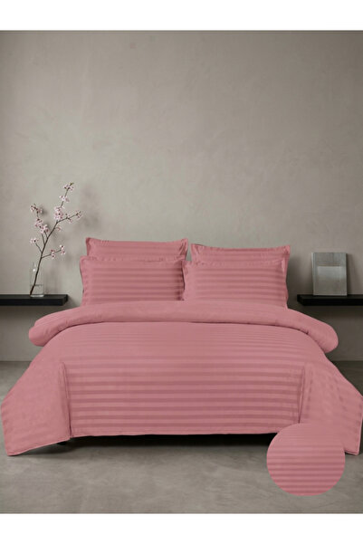 Truva Home Lenjerie de Pat Pucioasa Damasc | 6 Piese | Cearceaf cu Elastic 18...