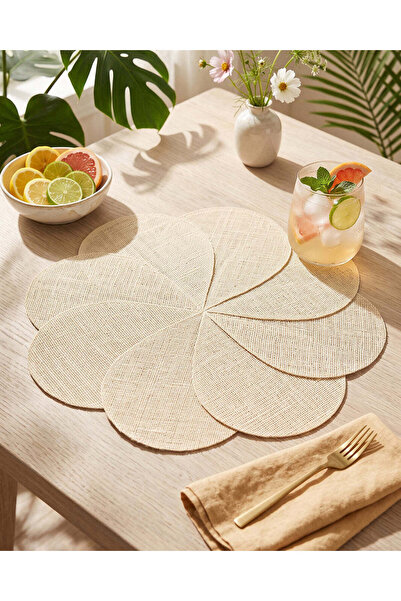 REDTAG Beige Round Placemat
