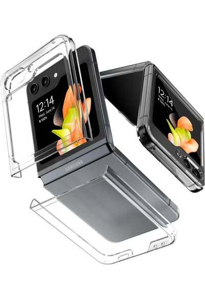 Gennext Case for Samsung Galaxy Z Flip 5 Cover Back Clear Transparent Slim Th...