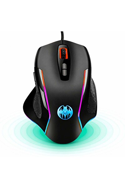 Timebox Mouse de gaming cu fir, Jiggler integrat, 3 trepte DPI, USB + Wireles...
