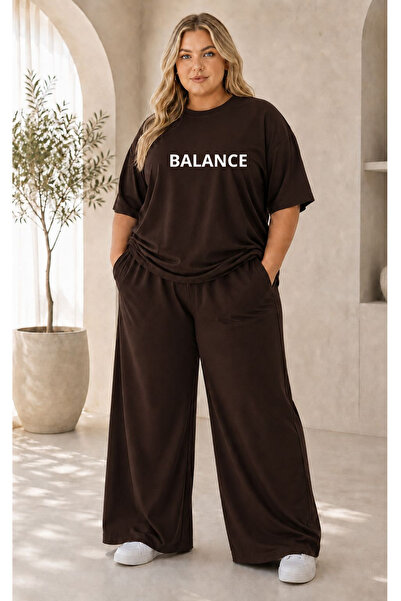 Prekarya design Women's Plus Size Premium Oversize Cotton 2-Piece Tracksuit S...