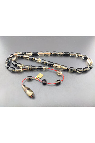 İskeçe Tesbih Ali Baba Masterpiece Colorful Amber Certified 2 Layers of Polis...