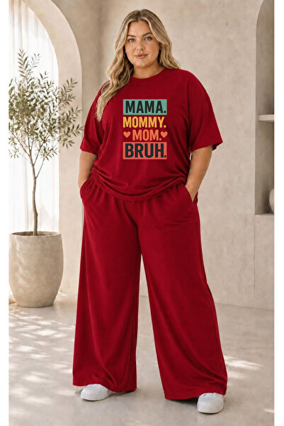 classy moda Women's Plus Size Premium Oversize Cotton 2-Piece Tracksuit Set C...