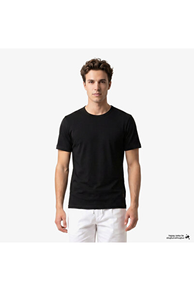 BOSS 2'li Modern Erkek Siyah T-Shirt