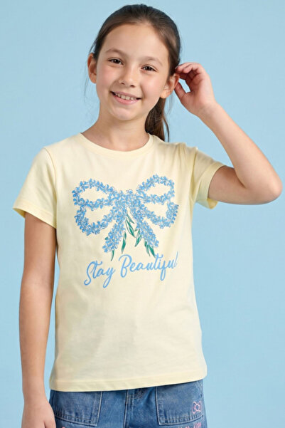 R&B Printed T-Shirt with Crew Neck and Short Sleeves